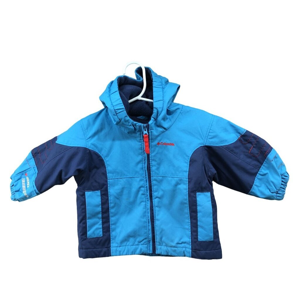 Columbia Baby 6M Insulated Jacket Waterproof Winter Snow Hooded Blue Super Speed